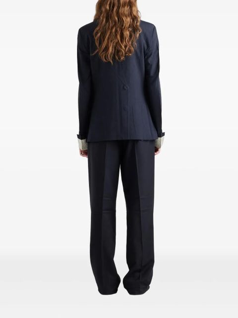 Prada mohair tailored trousers - Blue - zdjęcie produktu nr 2