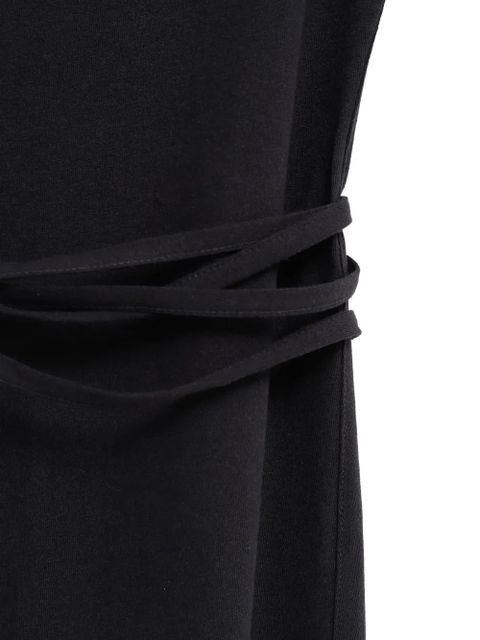 LEMAIRE off-shoulder tie-waist midi dress - Black