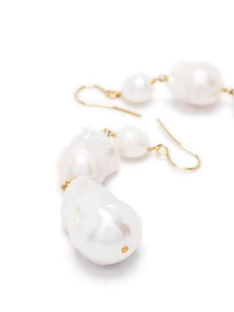 Jil Sander pearl drop earrings - Gold