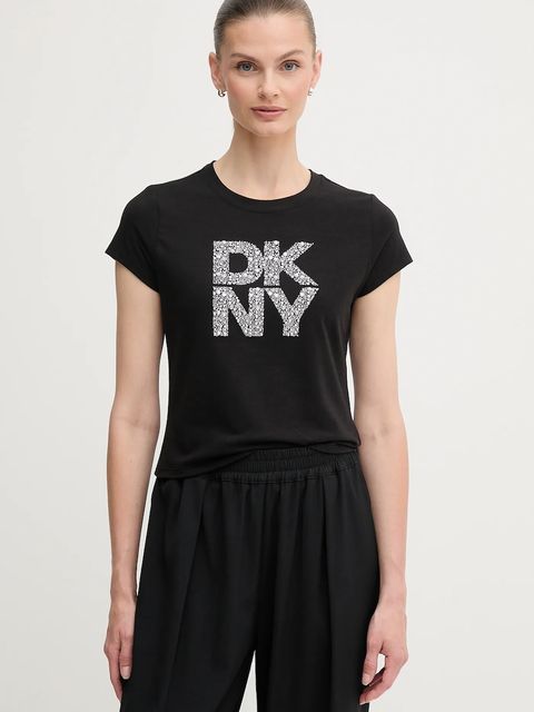 Dkny t-shirt damski kolor czarny DJ5T1512 - zdjęcie produktu nr 1