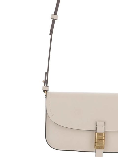 PINKO flap-closure leather shoulder bag - White