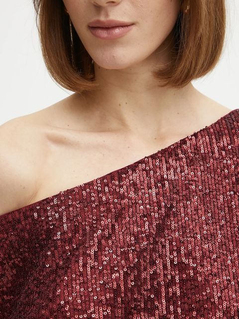 Marciano by Guess sukienka GABBIE kolor bordowy mini prosta 5RGK69 6166A