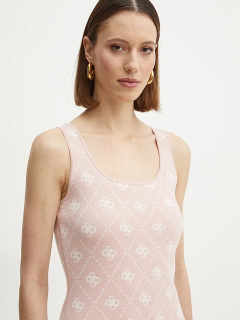 Guess sukienka z domieszką wełny SARAH