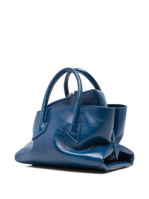 The Attico leather tote bag - Blue