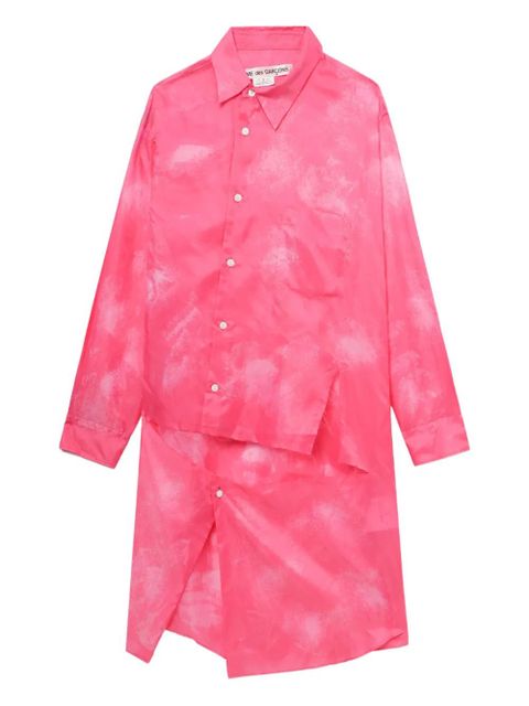 Comme Des Garçons asymmetric panel shirt - Pink - zdjęcie produktu nr 1