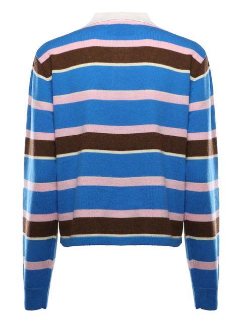 Guest In Residence striped polo top - Blue