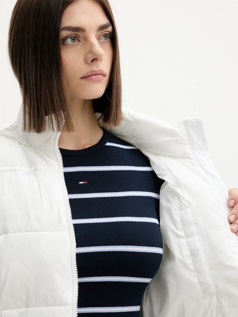 Tommy Jeans kurtka kolor biały zimowa DW0DW21619