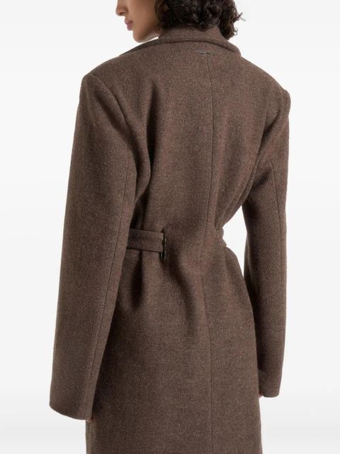 Manière De Voir Jena belt coat - Brown