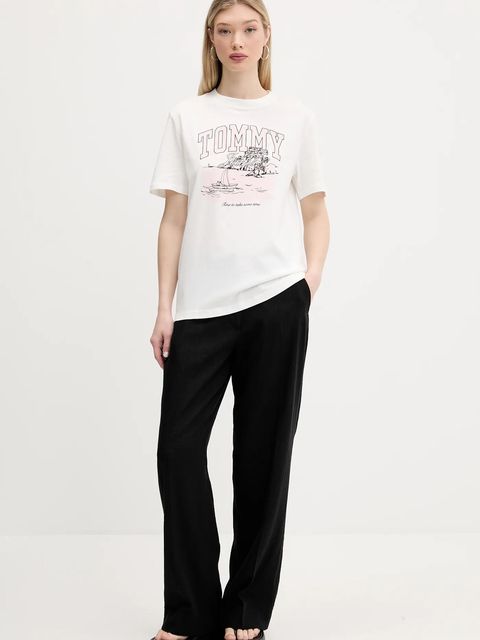 Abercrombie & Fitch spodnie lniane - zdjęcie produktu nr 2