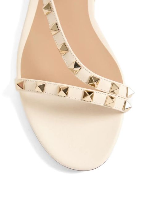 Valentino Garavani Rockstud calfskin sandals - Neutrals