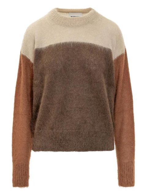 MARANT ÉTOILE colour-block long-sleeves sweater - Brown - zdjęcie produktu nr 1