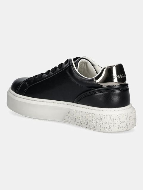 Pinko sneakersy skórzane Yoko 06 damskie kolor czarny SS0041P087Z99