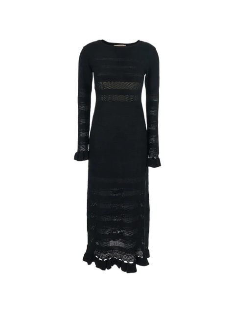 TWINSET ruffled-detail dress - Black - zdjęcie produktu nr 1