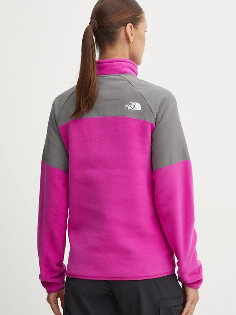 The North Face bluza sportowa Glacier Heavyweight kolor różowy wzorzysta NF0A89JB71O1