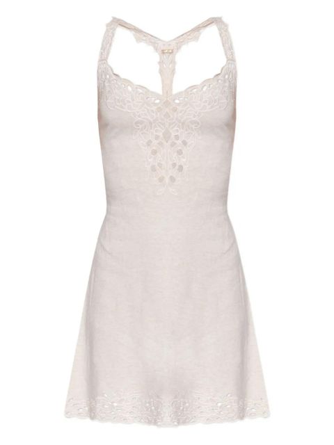 Cult Gaia embroidered lace-trim dress - Neutrals - zdjęcie produktu nr 1