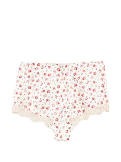 Dolce & Gabbana floral-print lace briefs - White - zdjęcie produktu nr 2