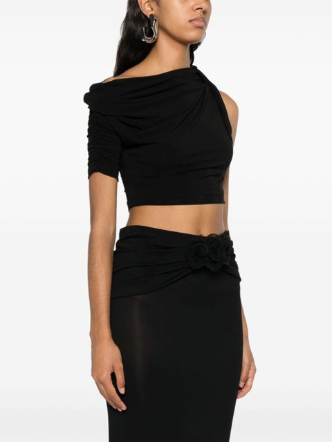 Jacquemus Le Haut Drapeado top - Black