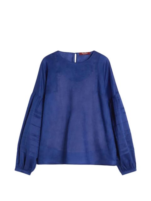 Max Mara Mstpaese bishop-sleeve blouse - Blue - zdjęcie produktu nr 1