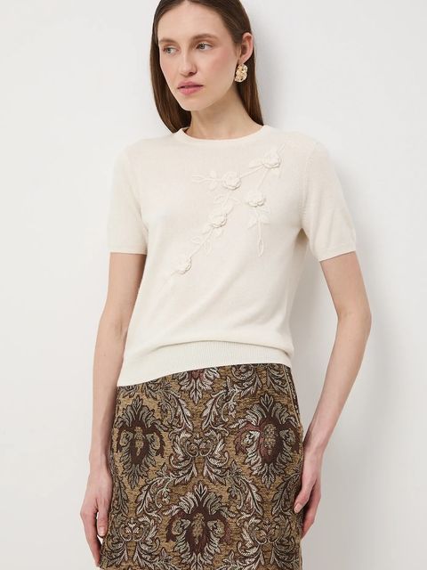 Medicine t-shirt damski kolor beżowy