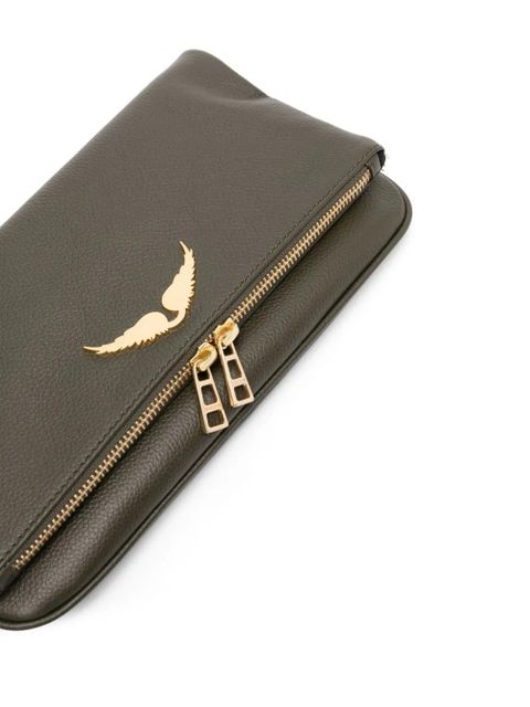 Zadig&Voltaire Rock leather crossbody bag - Green