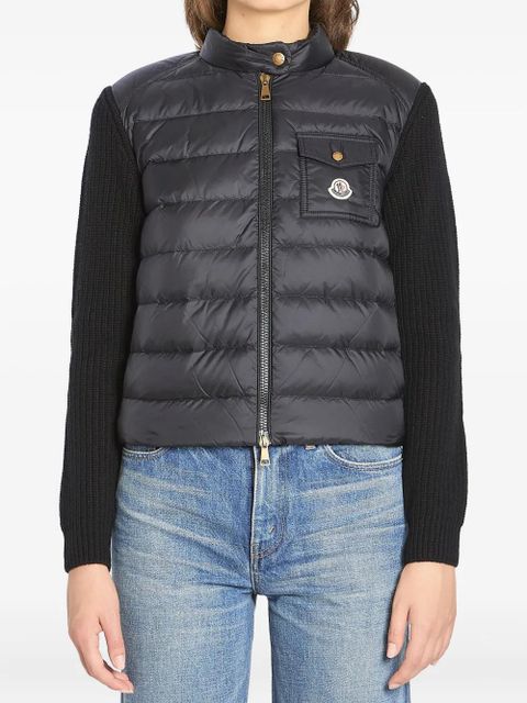 Moncler padded wool-blend puffer jacket - Black - zdjęcie produktu nr 1