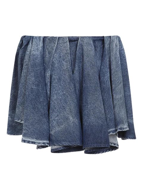 Diesel asymmetric denim skirt - Blue