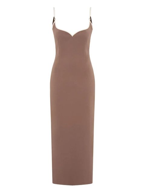 Paris Georgia Heart midi dress - Brown - zdjęcie produktu nr 1