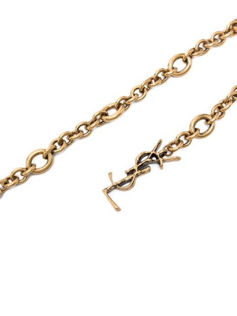 Saint Laurent logo-detail chain belt - Gold - zdjęcie produktu nr 2