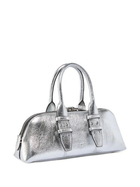 PINKO buckle handle tote bag - Silver - zdjęcie produktu nr 2