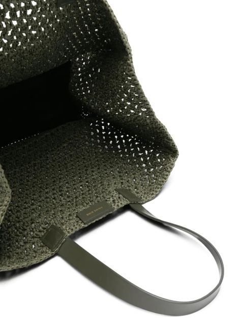 ANINE BING logo appliqué tote bag - Green