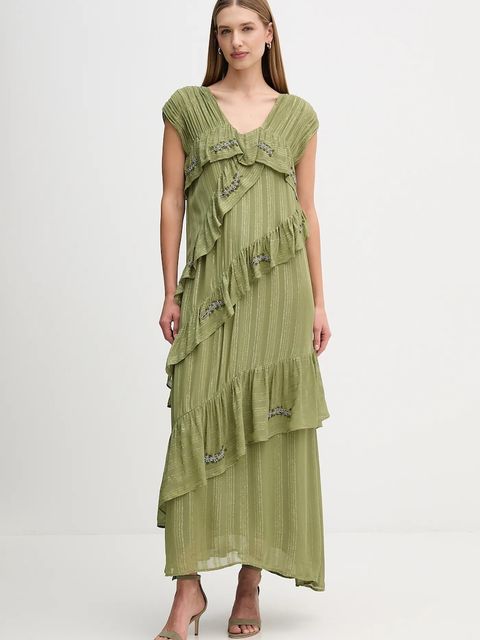 Hoss Intropia sukienka kolor zielony mini rozkloszowana 8222109 - zdjęcie produktu nr 1