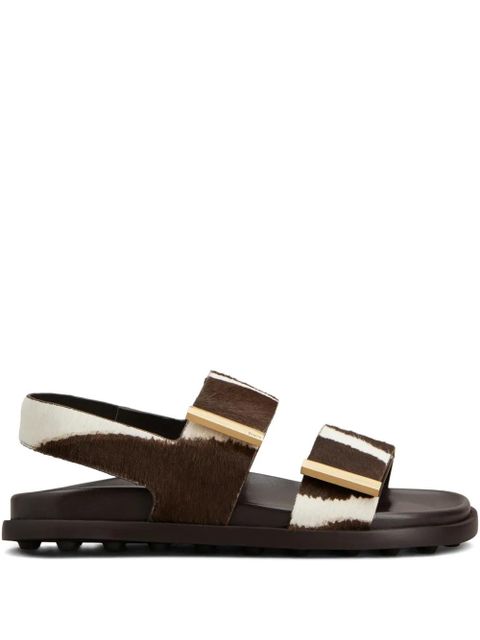 Tod's strap-detail sandals - Brown - zdjęcie produktu nr 1