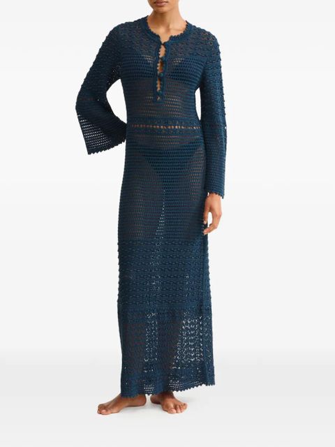 ERES Madone bell-sleeve maxi dress - Blue - zdjęcie produktu nr 2