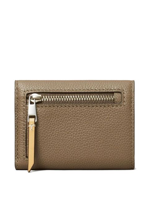 Tory Burch pebble envelope small wallet - Brown