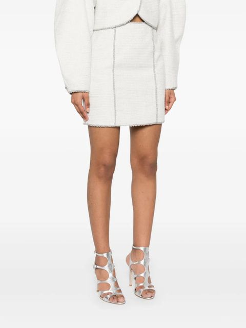 ROTATE BIRGER CHRISTENSEN bouclé mini skirt - Neutrals