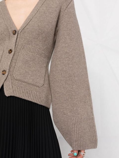 KHAITE The Scarlet cashmere cardigan - Neutrals