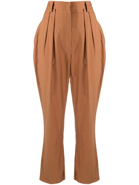 Nanushka Reya cropped trousers - Brown - zdjęcie produktu nr 1
