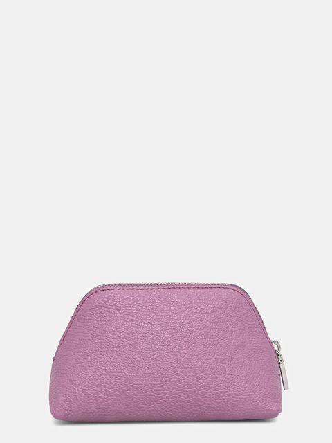Coccinelle kosmetyczka skórzana kolor fioletowy E5.TMF.25.02.01