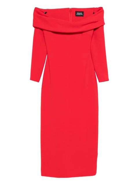 Solace London Yuni off-shoulder midi dress - Red - zdjęcie produktu nr 1