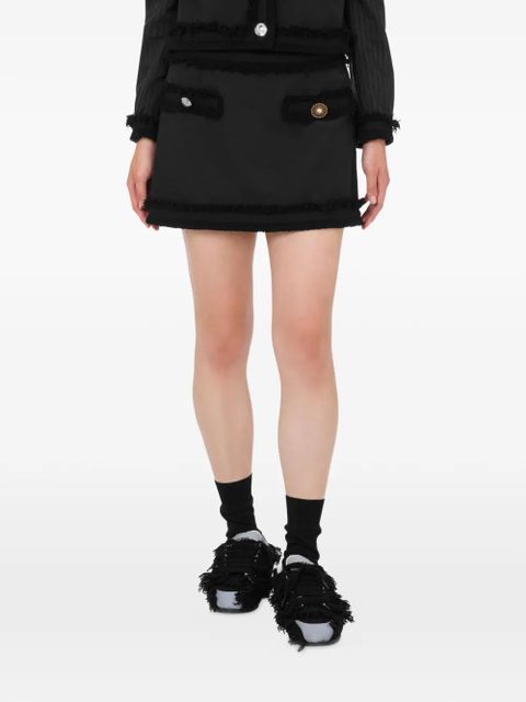 Moschino button-detail mini skirt - Black