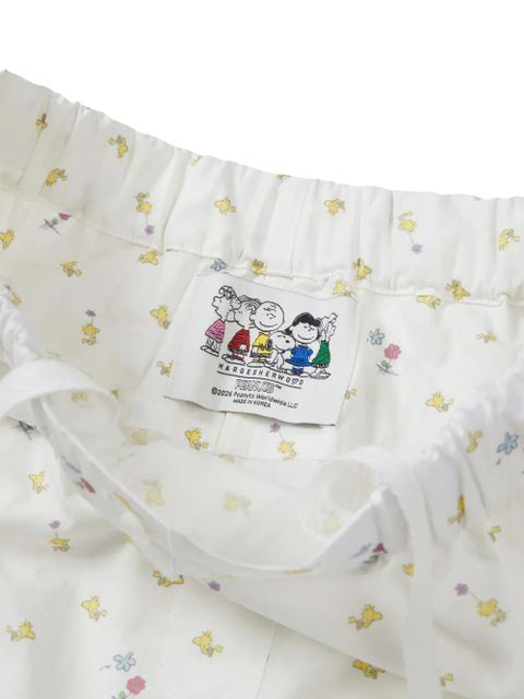 Marge Sherwood Peanuts Woodstock straight-leg trousers - White