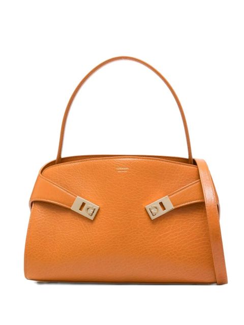 Ferragamo Hug curved-top clasp tote bag - Orange - zdjęcie produktu nr 1