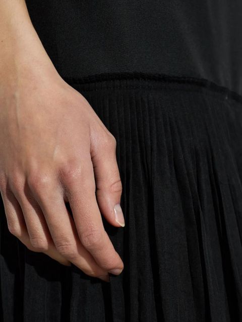 Róhe halterneck pleated maxi dress - Black