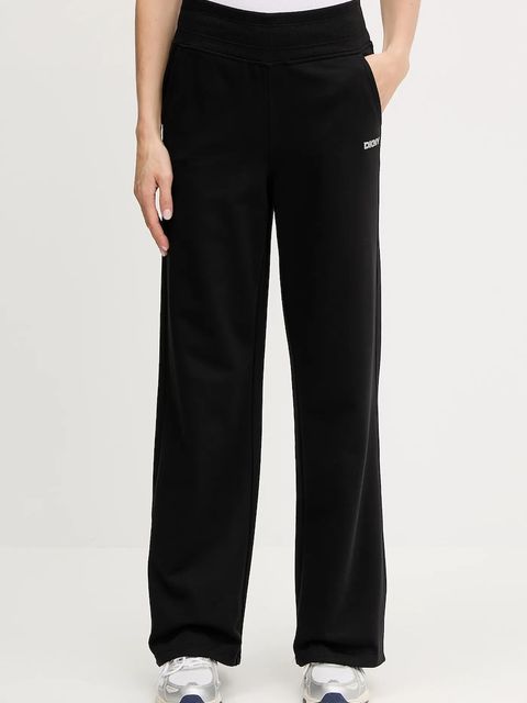 Dkny spodnie dresowe damskie kolor czarny melanżowe DP5P3601 - zdjęcie produktu nr 1