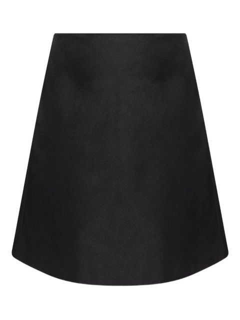 Alexander McQueen satin A-line skirt - Black - zdjęcie produktu nr 1