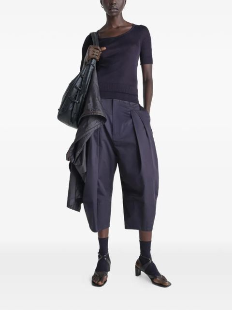 LEMAIRE trompe l'oeil short-sleeve top - Blue - zdjęcie produktu nr 2