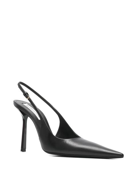Victoria Beckham leather slingback pumps - Black - zdjęcie produktu nr 2