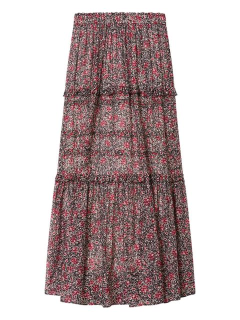 MARANT ÉTOILE Volomia ruffled maxi skirt - Red - zdjęcie produktu nr 1