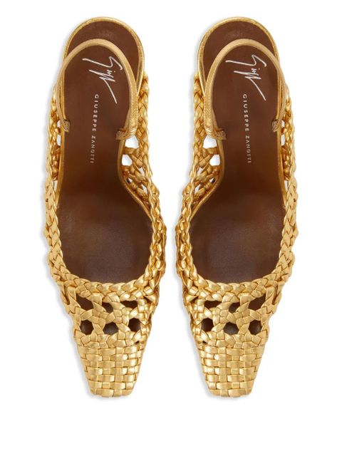Giuseppe Zanotti 90mm Brendha Cage pumps - Gold