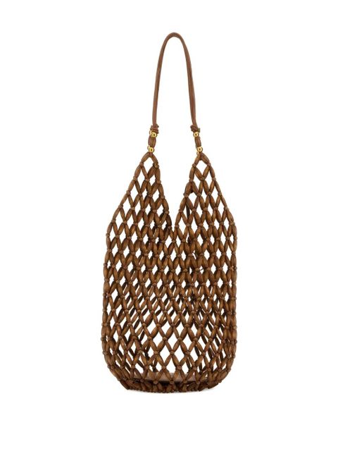 Saint Laurent Supple woven basket bag - Brown - zdjęcie produktu nr 2